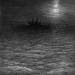 The marooned ship in a moonlit sea, from 'The Rime of the Ancient Mariner'